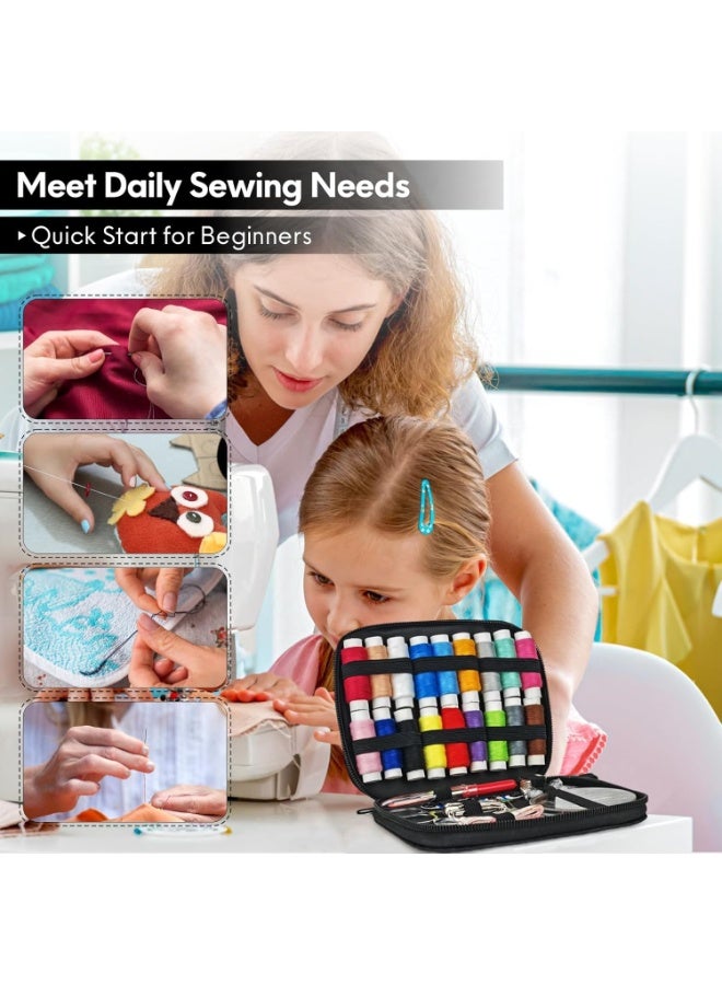 Sewing Kit Gifts for Mom Grandma Women Men Teen Girls Boys Beginner Traveler, Portable Sewing Supplies Accessories Contains Thread, Needles, Scissors, Dorm Room Essentials - Image 5